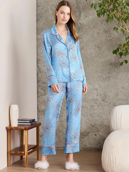 Pierre Cardin 1240 Emprime Pijama Takımı