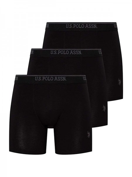 U.S. Polo 80454 Uzun Paça Erkek Boxer 3'lü Paket