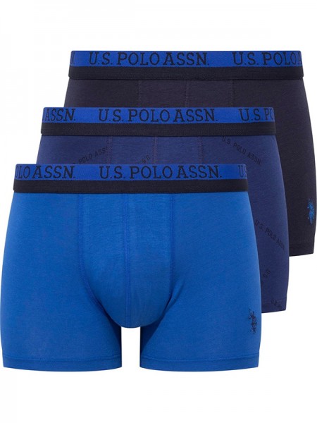 U.S. Polo 80522 Modal Baskılı Erkek Boxer 3'lü Paket